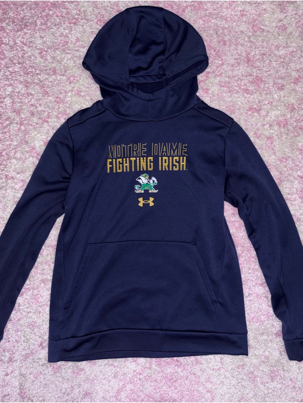 Under Armour Navy Notre Dame Fighting Irish Crewneck Hoodie